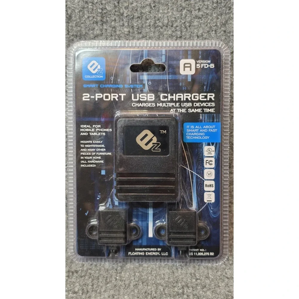 2-Port USB Wall Charger Smart Charging Dual USB‎ Adapter New Sealed